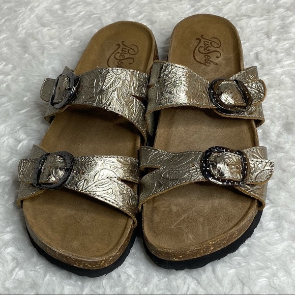 Pure sole leather Sedona woman sandals size 7.5M - Picture 2 of 9